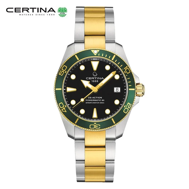 2022 New Certina Sea Turtle Men’s Watch Stainless Steel Quartz Watches Men Business Sports Watch Luxury Fashion Waterproof Watch