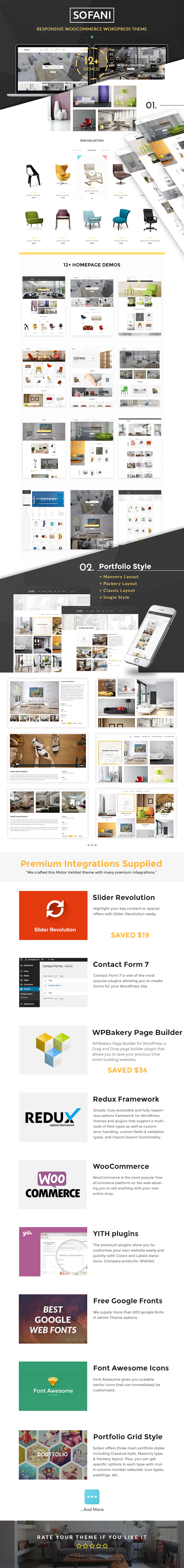 Sofani - Furniture Store WooCommerce WordPress Theme