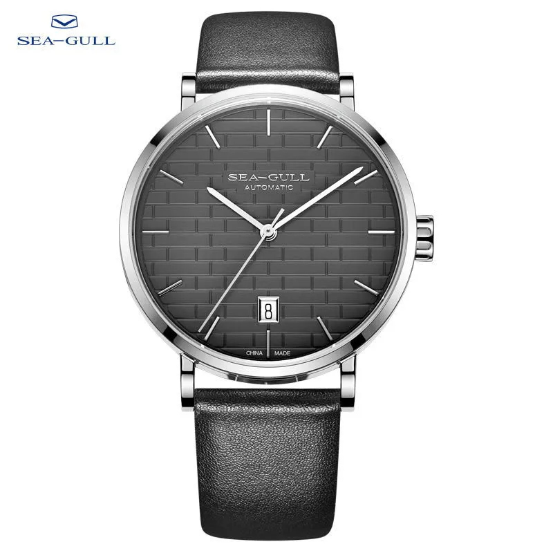 Seagull Watch Men Automatic Mechanical Wristwatch Men Fashions Thin and Light Business Watch 50m Waterproof Watch 819.42.6027