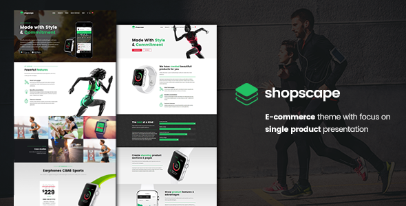 Shopscape – Single Product Presentation WordPress Theme