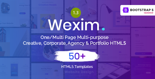 Wexim – One Page Parallax