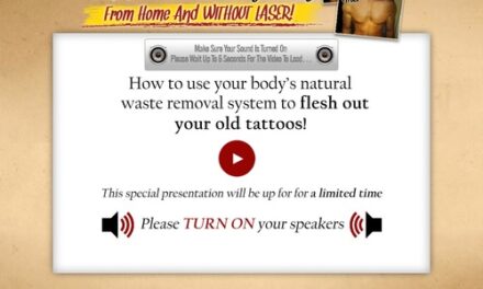 The Laserless Tattoo Removal Guide ™ Free Video Reveals Shocking Method To Remove Tattoos Naturally and Safely From Home And Without Laser!