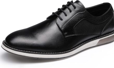 Bruno Marc Men’s Plain Toe Oxford Shoes Business Formal Derby Dress Sneakers