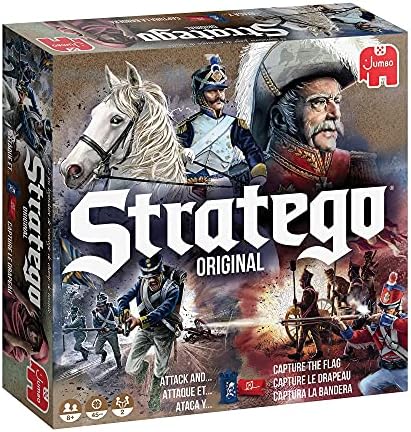 Jumbo, Stratego – Original, Strategy Board Game, 2 Players, Ages 8 Year Plus