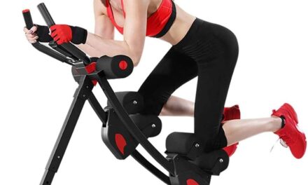 ab Machine, ab Workout Equipment for Home Gym, Height Adjustable ab Trainer, Foldable Fitness Equipment.