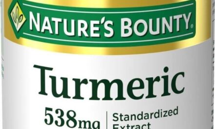 Natures Bounty Turmeric 538 mg Standardized Extract, 45 Count (Pack of 2)