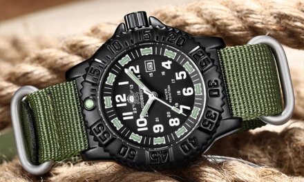 ADDIESDIVE Fashion Men’s Analog Watch 50M Waterproof Luminous Tube Nylon Sports Men Military Wristwatches Quartz Watch for Men