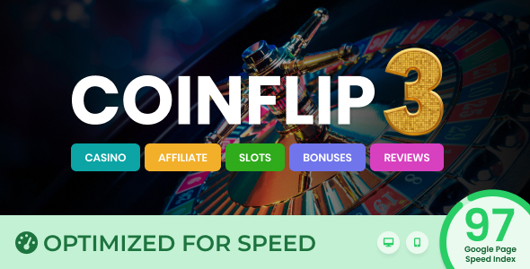 Coinflip – Casino Affiliate & Gambling WordPress Theme