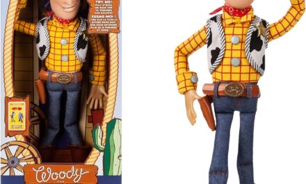 Disney Store Official Woody Interactive Talking Action Figure from Toy Story 4, 15 Inches, Features 10+ English Phrases, Interacts with Other Figures, Removable Hat, Ages 3+