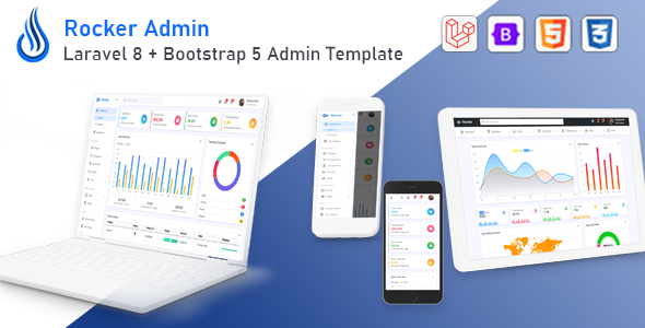 Rocker – Laravel 10 + Bootstrap 5 Admin Template