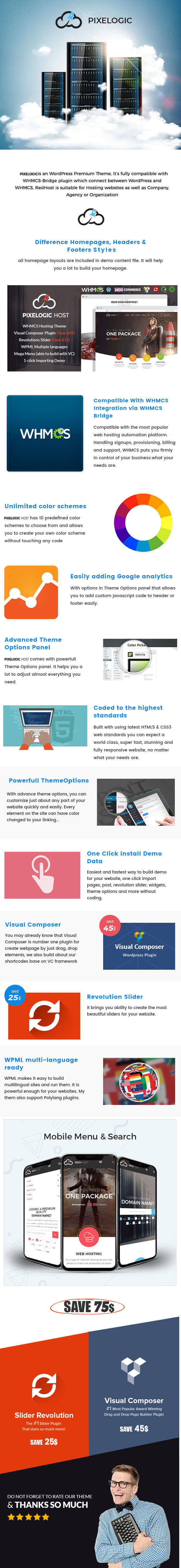 Pixelogic - WHMCS Hosting, Shop & Corporate Theme - 9