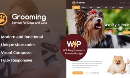 Pets Grooming – Veterinary + Shop Theme