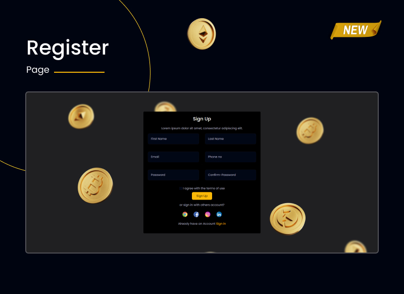 COINEX - ICO, Bitcoin And Crypto Currency HTML Template & Crypto Dashboard - 16