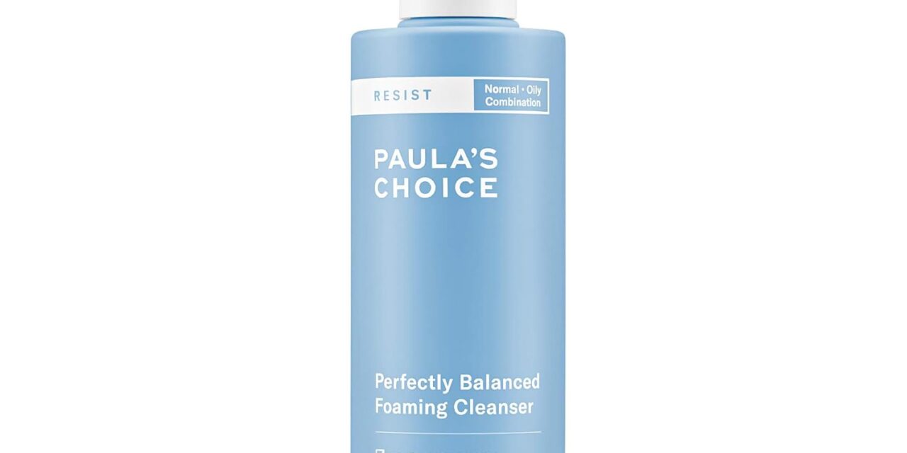 Paula’s Choice RESIST Perfectly Balanced Foaming Cleanser, Hyaluronic Acid & Aloe, Anti-Aging Face Wash, Large Pores & Oily Skin, 6.4 Ounce