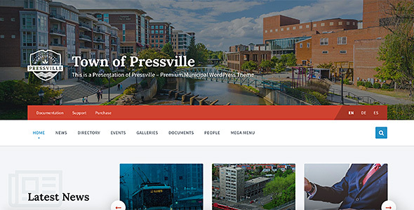 Pressville – Municipal & City Government WordPress Theme