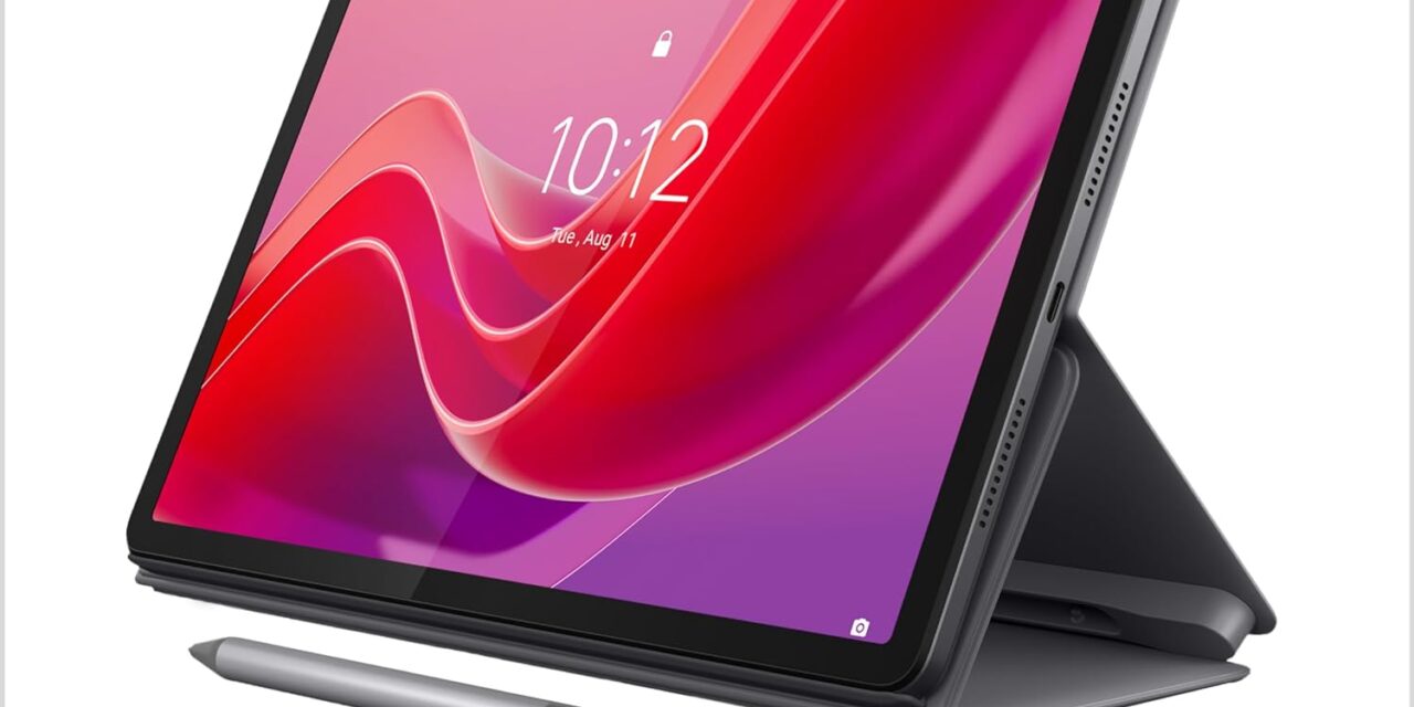 Lenovo Tab M11, 11” Display, MediaTek Helio G88 Octa-Core, 4GB RAM, 128GB SSD, 1920×1200 px, Ambient Light-Sensor, 10 Hour Battery, Comes w/Folio Case, Luna Grey