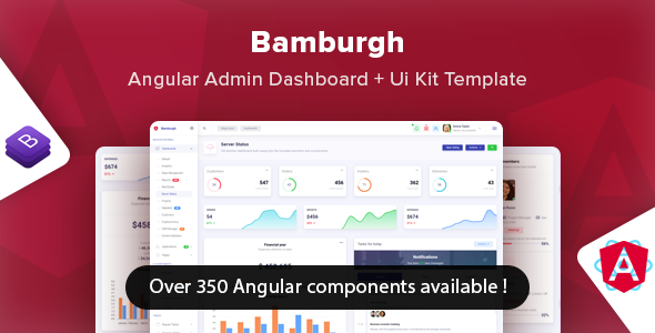 Bamburgh – Angular Bootstrap Admin Dashboard & UI Kit Template