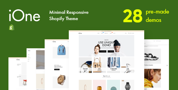 iOne – Drag & Drop Minimal Responsive Shopify Theme