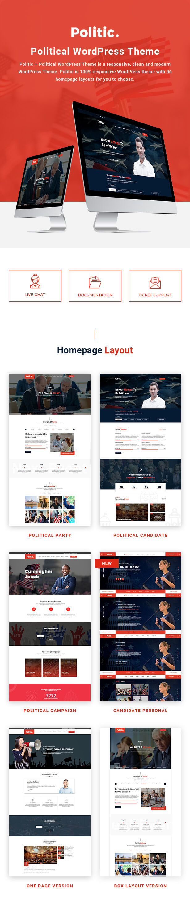 Politic - Political WordPress Theme