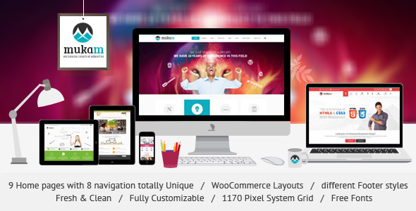 MukamMulti Purpose PSD Theme