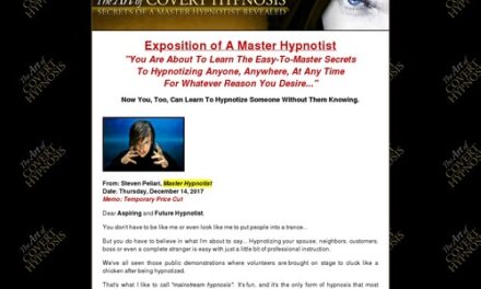 The Art Of Covert Hypnosis – Massive Commissions – Extreme Conversions