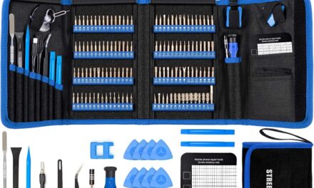 STREBITO Electronics Precision Screwdriver Sets 142-Piece with 120 Bits Magnetic Repair Tool Kit for iPhone, MacBook, Computer, Laptop, PC, Tablet, PS4, Xbox, Nintendo, Game Console