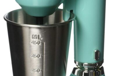 Brentwood Classic Milkshake Maker, 15 oz, Turquoise,SM-1200B