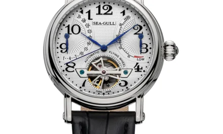 Seagull Flywheel Double Retrograde Date Power Reserve Guilloche Arabic Numerals Exhibition Back Automatic Men’s Watch M172S