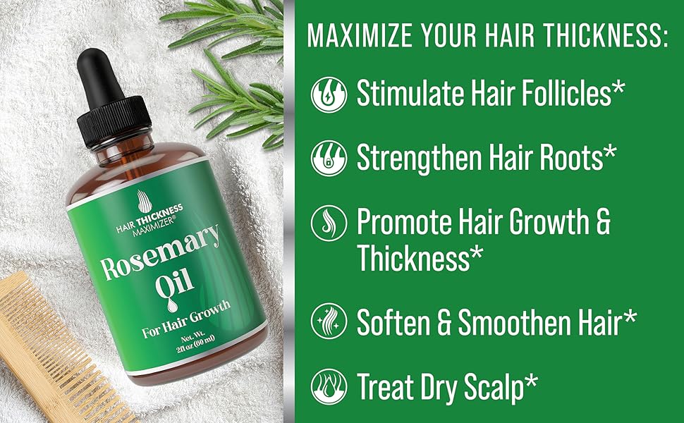 Rosemary Oil To Stimulate, Strenghten, Protect, Promote Hair Growth