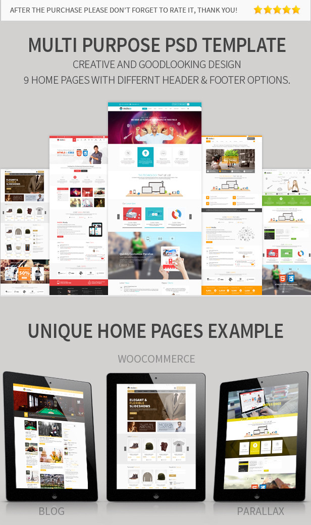 MukamMulti Purpose PSD Theme - 4