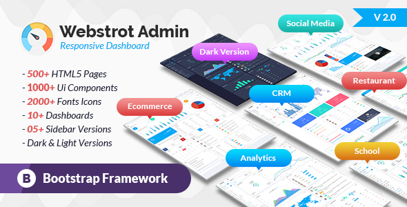 Webstrot Admin Panel Responsive Bootstrap Dashboard Template