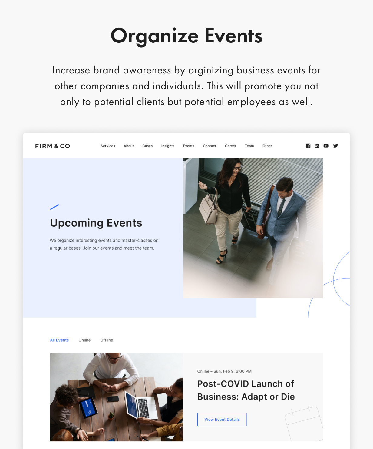 Denaro WordPress Theme Presentation Image