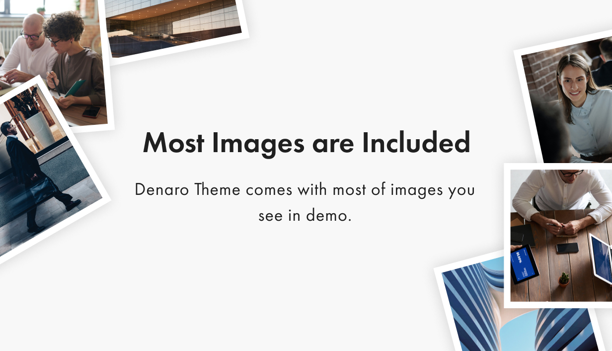 Denaro WordPress Theme Presentation Image