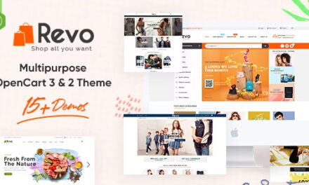 Revo – Drag & Drop Multipurpose OpenCart 3 & 2.3 Theme with 15 Layouts Ready