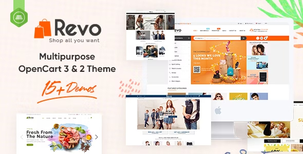 Revo – Drag & Drop Multipurpose OpenCart 3 & 2.3 Theme with 15 Layouts Ready