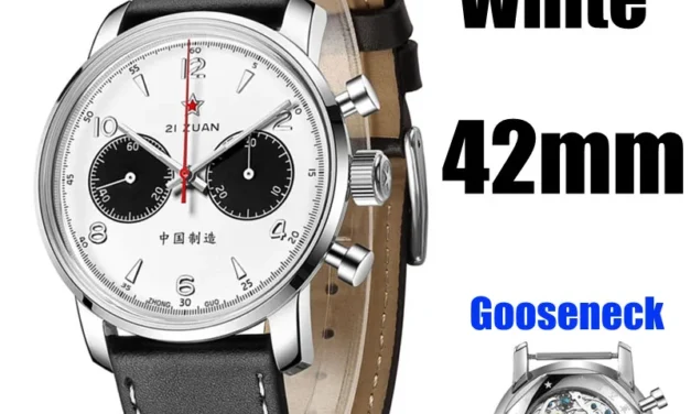 Men Pilots Chronograph SEAKOSS 42mm 3D Sapphire/Hardlex Watches 1963 ST1901 Mechanical Movement With Gooseneck Fashion Waterproo