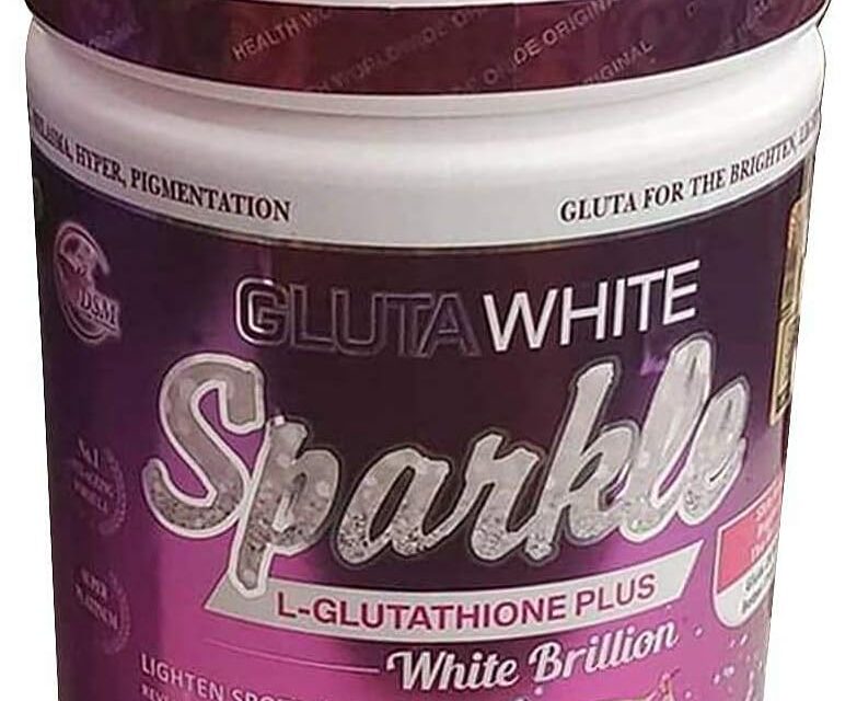 GLUTA White Sparkle L-GLUTATHIONE Plus Best 2X Skin WHITENING Supplement 750G