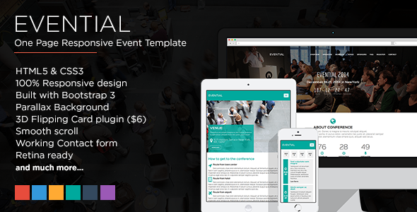 Evential – One Page Responsive Event Template