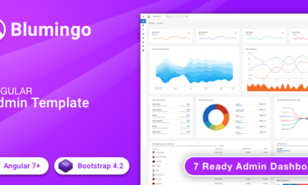 Blumingo – Angular Bootstrap Admin Dashboard Template & UI Kit