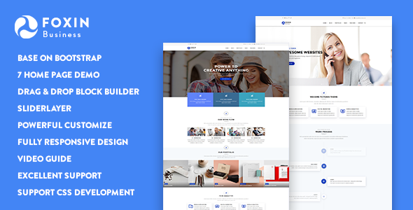 Foxin – Responsive Business Drupal 9 Theme