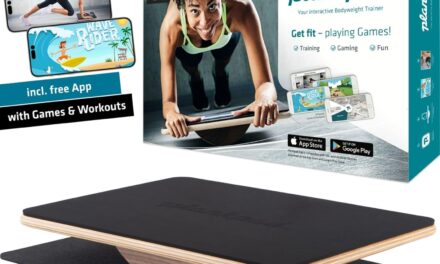 Plankpad PRO Get fit Playing Games & Workouts; Plank & Balance Board with free iOS/Android App & 10 Games; Dynamic Abs & Core Fitness Training; Only 3 Minutes a Day