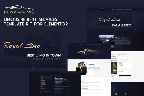 Royal Limo – Limousine Rent Services Template Kit