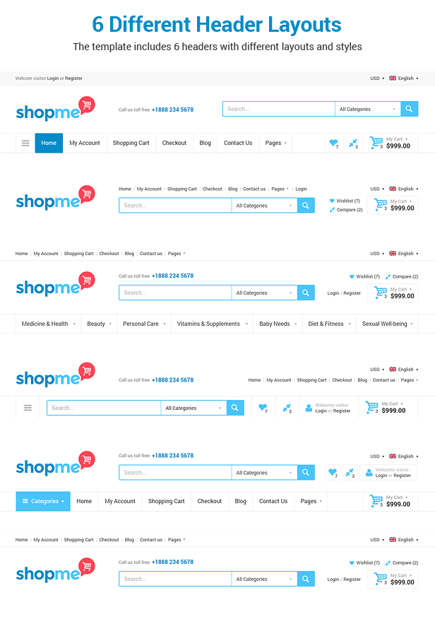 ShopMe - Ecommerce Multipurpose HTML Template - 7