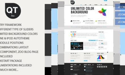 QT – Clean and Fresh Styles Joomla Template