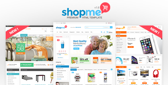 ShopMe – Ecommerce Multipurpose HTML Template