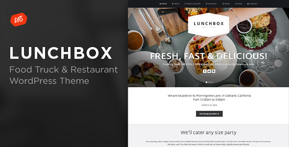 Lunchbox – Food Truck & Restaurant WordPress Theme