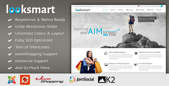 LookSmart – Responsive Multi-Purpose Joomla Theme