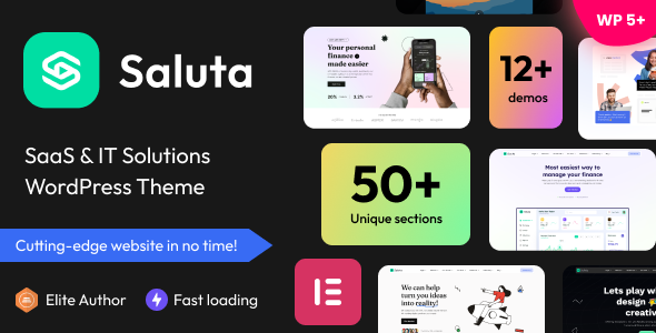 Saluta – SaaS & IT Solutions WordPress Theme