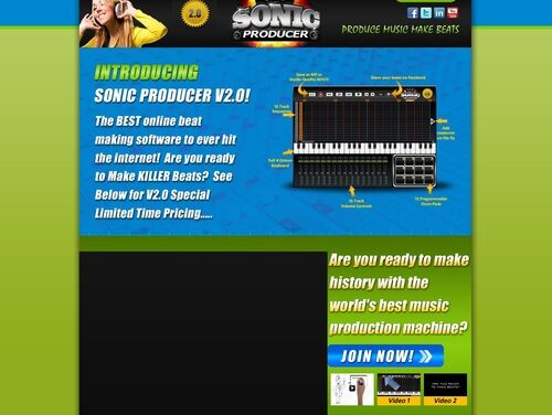 Now its easy to make rap beats online with our new beat maker – Sonic Producer