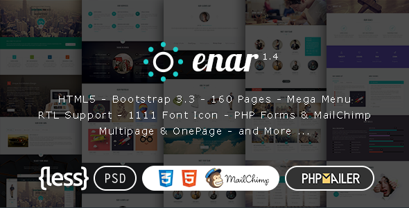 Enar – Responsive Multi-Purpose HTML5 Template